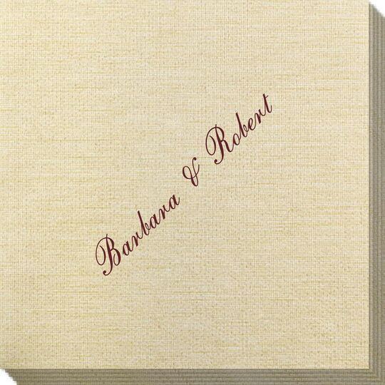 Formal Script Bamboo Luxe Napkins